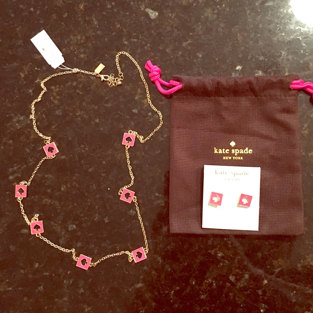 Kate Spade necklace and earrings!